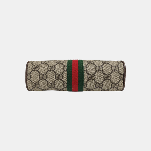 Ophidia Small Monogram Coated Canvas Beige