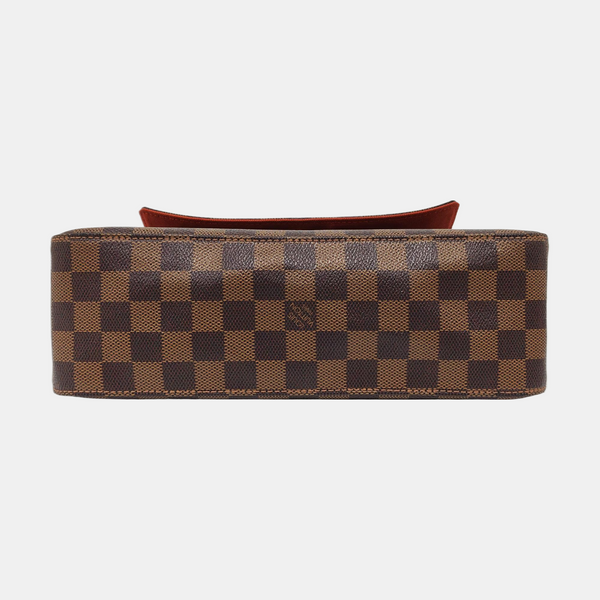 LOOPING PM Damier Ebene Coated Canvas Brown