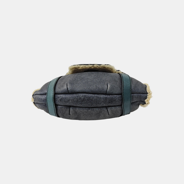 Special Material Top Handle Bag Blue