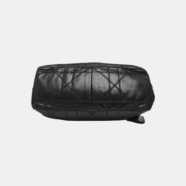 New Lock Cannage Calfskin Black