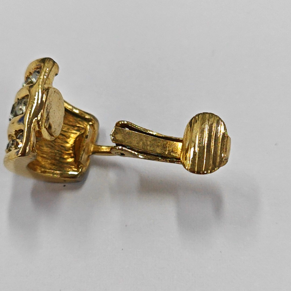 Metal Gold Clip On Earrings