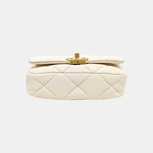 Quilted Lambskin White