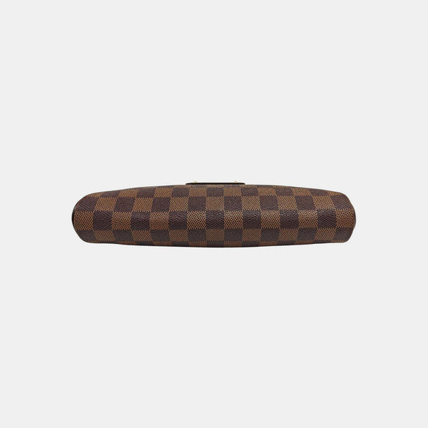 EVA Damier Ebene Coated Canvas Brown