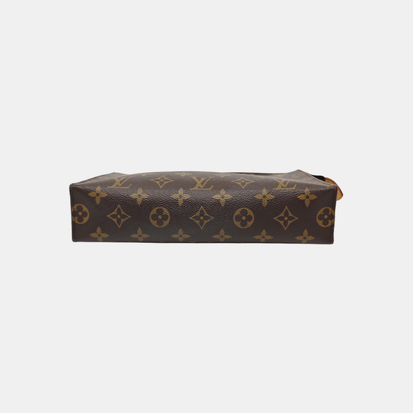 TOILET POCKET 26 Monogram Coated Canvas Brown