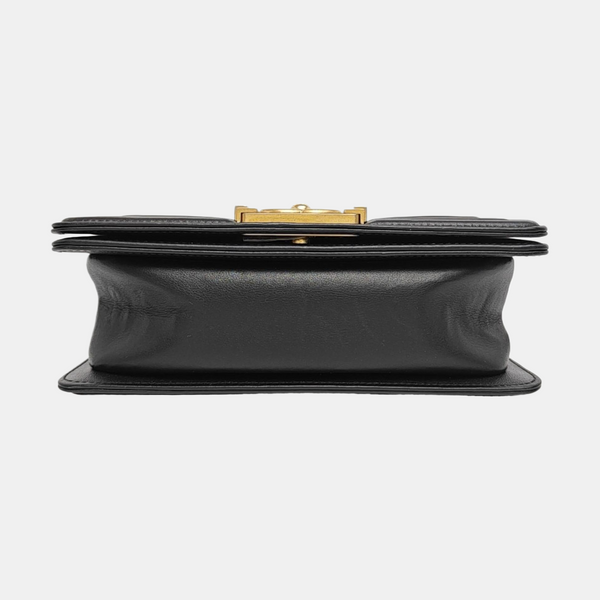 BOY CHANEL Small Quilted Calfskin Black