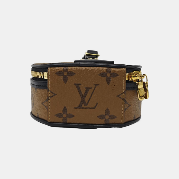 BOITE CHAPEAU Mini Monogram Coated Canvas Brown