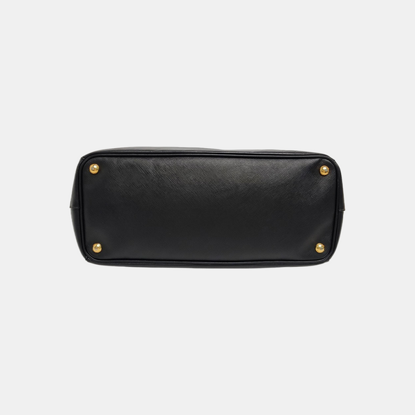 Galleria Extra Large Saffiano Calfskin Black
