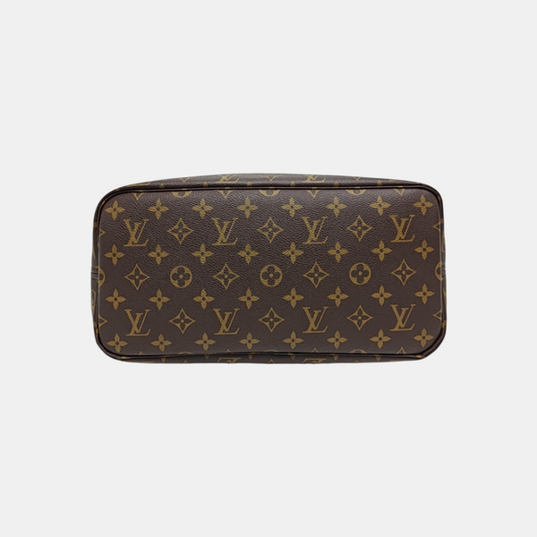 NEVERFULL MM Monogram Coated Canvas Brown