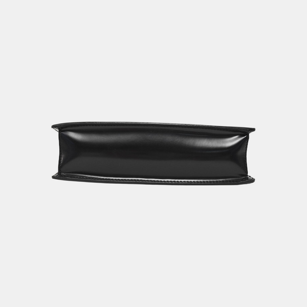 Calfskin Top Handle Bag Mini Black
