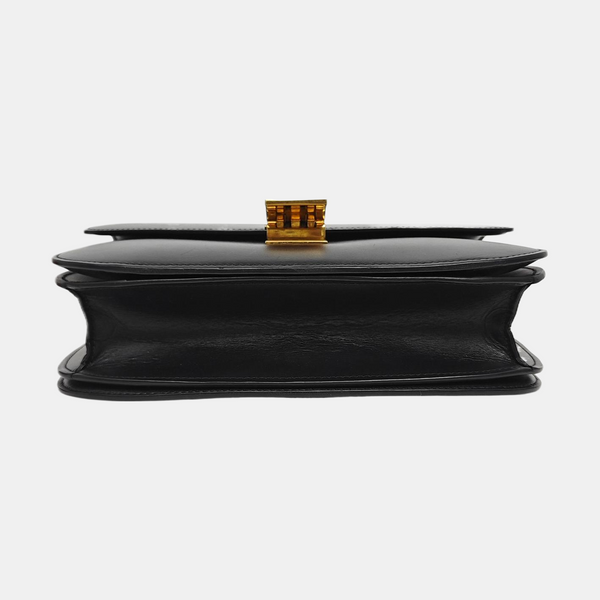 Authenticated pre-owned CLASSIC BOX Medium Calfskin Black - Crossbody Bag at Looply
