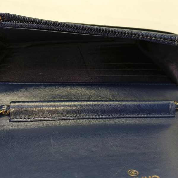 BOY CHANEL Mini Quilted Lambskin Blue