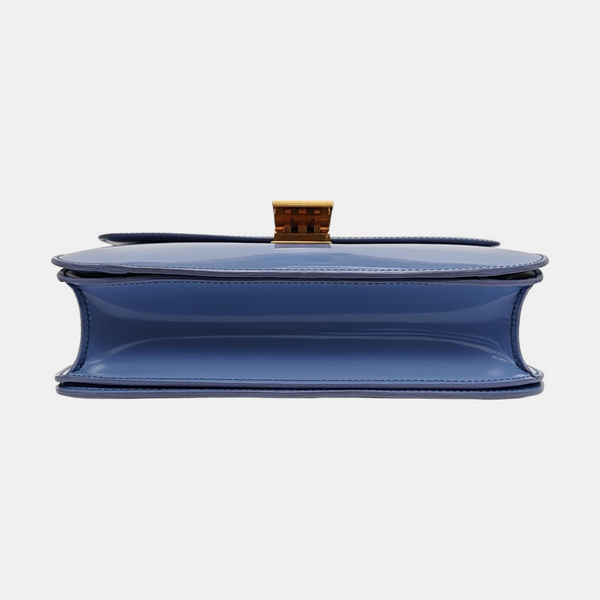 Authenticated pre-owned CLASSIC BOX Medium Calfskin Blue - Shoulder Bag at Looply