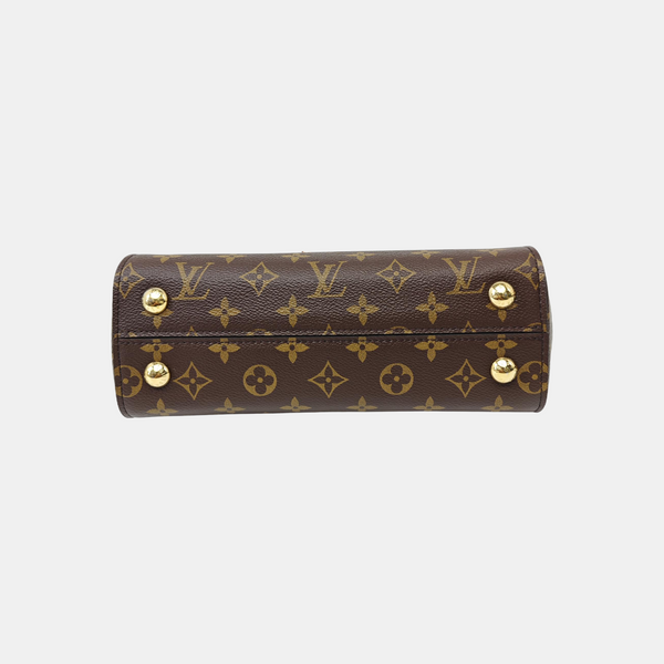 CLUNY PM Monogram Coated Canvas Brown