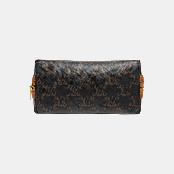 TRIOMPHE CANVAS Mini Coated Canvas Brown