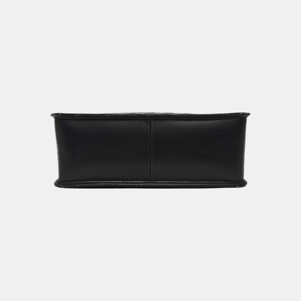 Quilted Calfskin Shoulder Bag Black