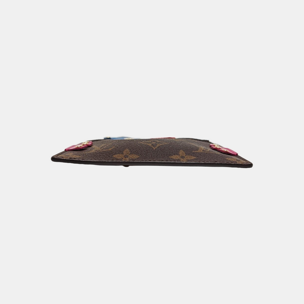 Monogram Coated Canvas Key Pouch Brown