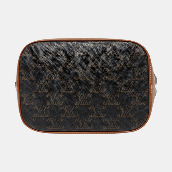 TRIOMPHE CANVAS Small Coated Canvas Brown