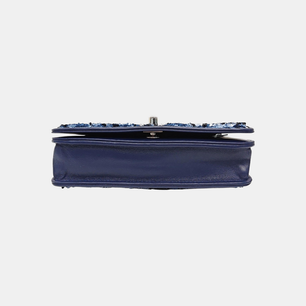 Sequins Shoulder Bag Blue