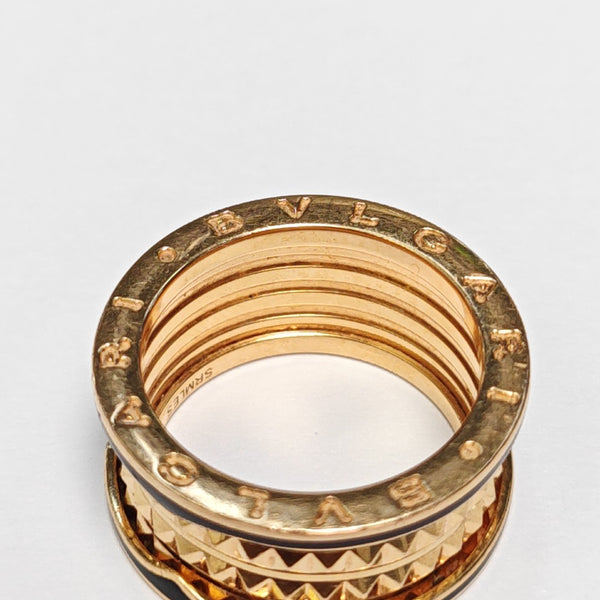 B.ZERO1 18k Rose Gold Ring EU 59