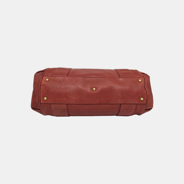 Calfskin Tote Bag Red