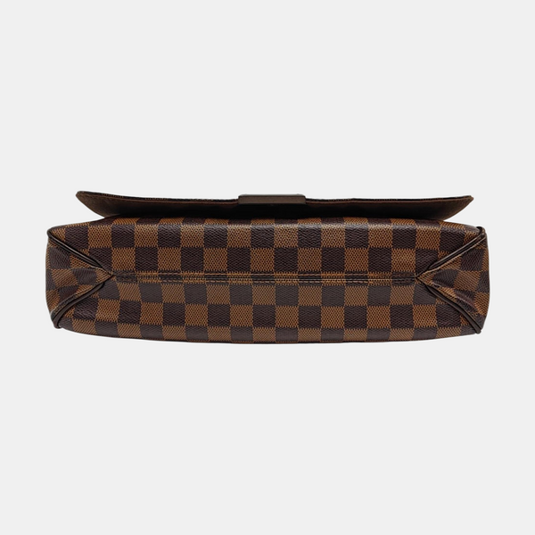 DISTRICT MM Damier Ebene Coated Canvas Brown