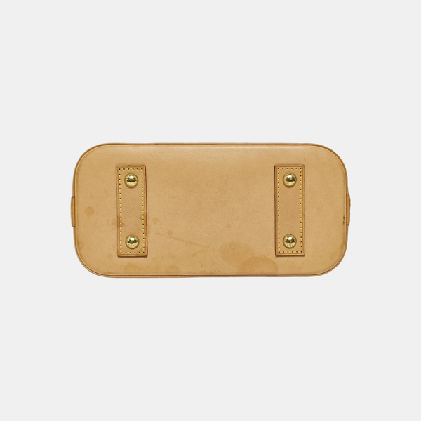 ALMA BB Monogram Coated Canvas Brown