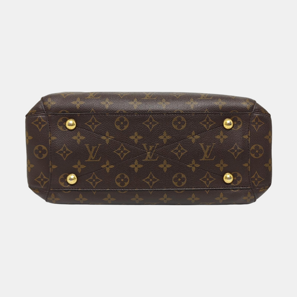 MONTAIGNE MM Monogram Coated Canvas Brown
