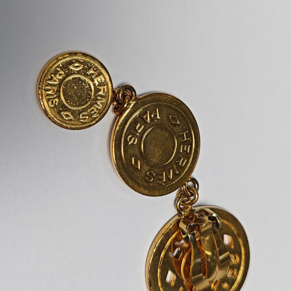 Metal Gold Clip On Earrings