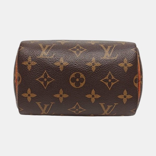 SPEEDY Nano Monogram Coated Canvas Brown