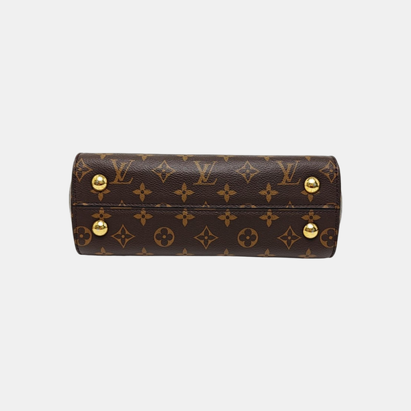 CLUNY PM Monogram Coated Canvas Brown