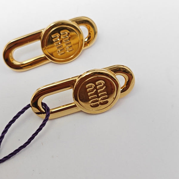 Metal Gold Stud Earrings