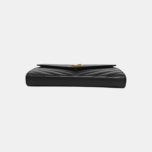 MONOGRAM Medium Chevron Calfskin Black