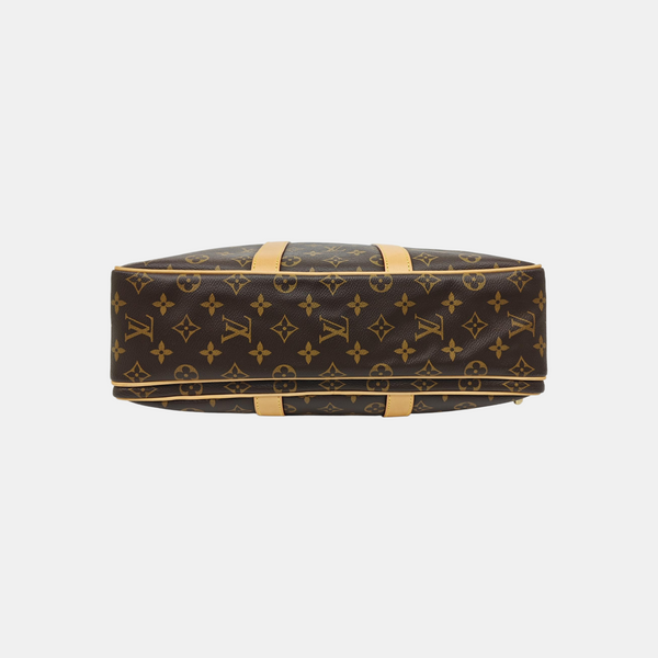 Monogram Coated Canvas Shoulder Bag Brown