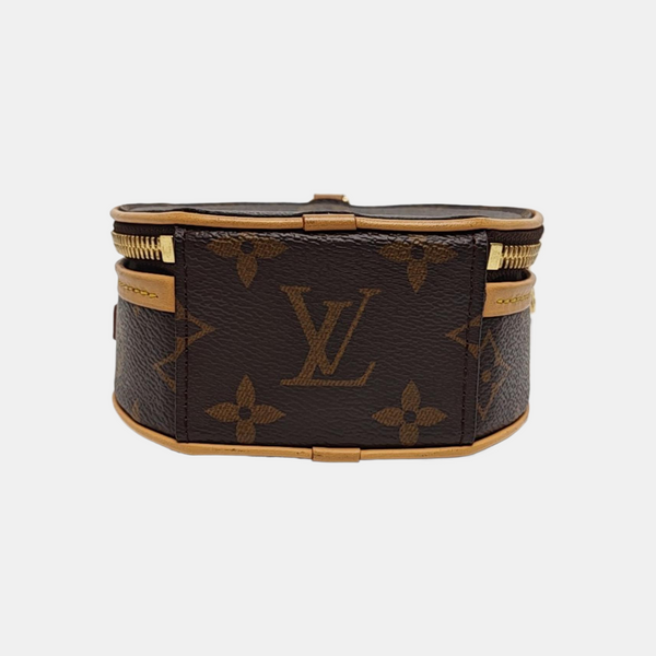 BOITE CHAPEAU Mini Monogram Coated Canvas Brown