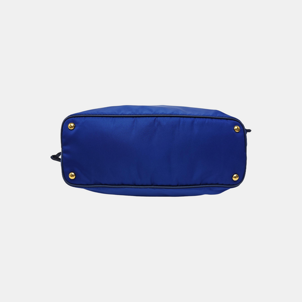 Nylon Tote Bag Blue