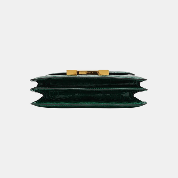 Constance 19 Shiny Porosus Crocodile Green