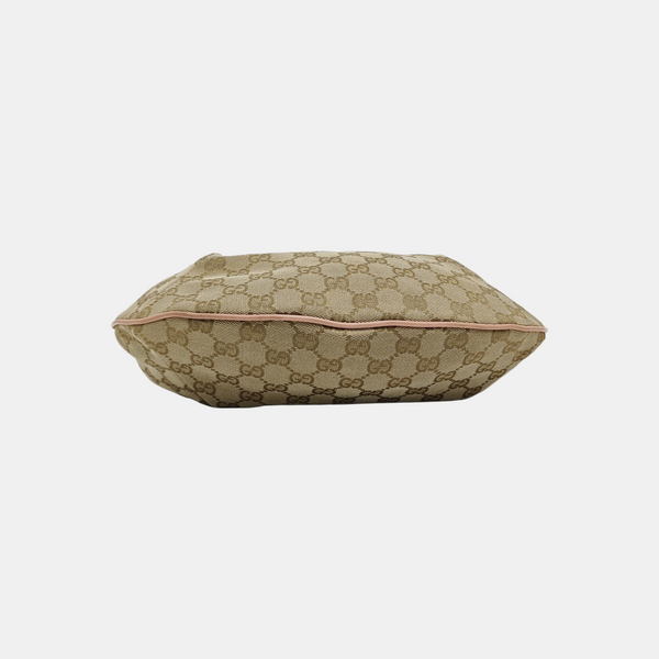 Monogram Coated Canvas Shoulder Bag Beige