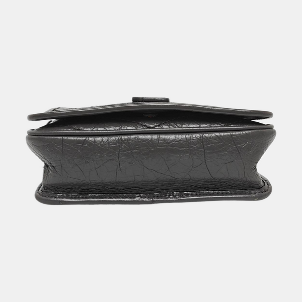 NIKI Mini Chevron Calfskin Gray