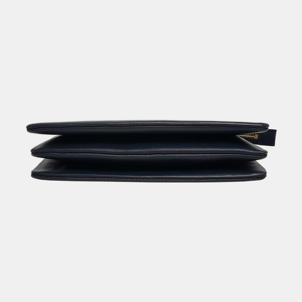 Authenticated pre-owned TRIO Calfskin Black - Clutch at Looply