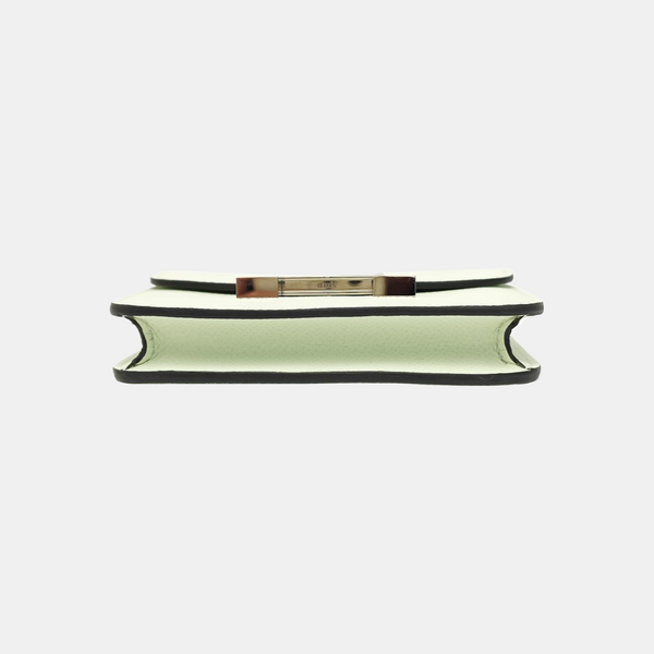 Constance Slim Epsom Green Wallet