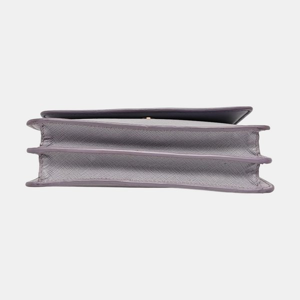 Fold Wallet Leather Purple