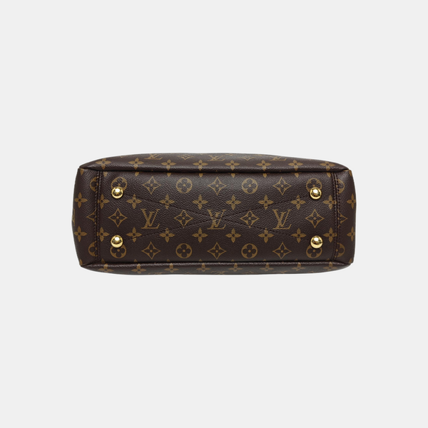 PALLAS MM Monogram Coated Canvas Brown