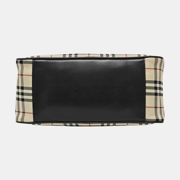 Canvas Top Handle Bag Beige
