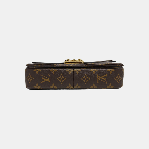 MARCEAU Monogram Coated Canvas Brown