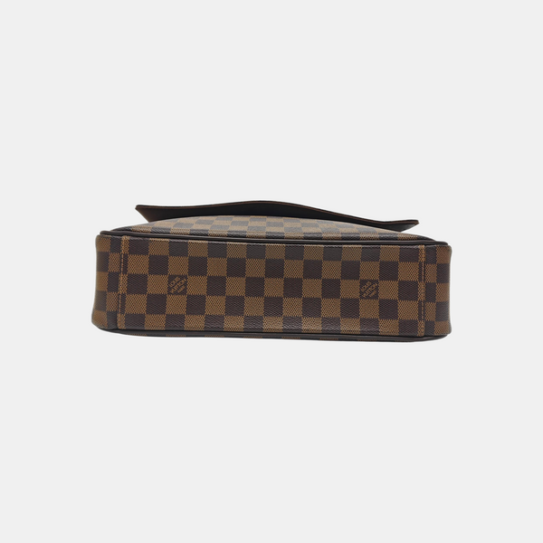 SHELTON MM Damier Ebene Coated Canvas Brown