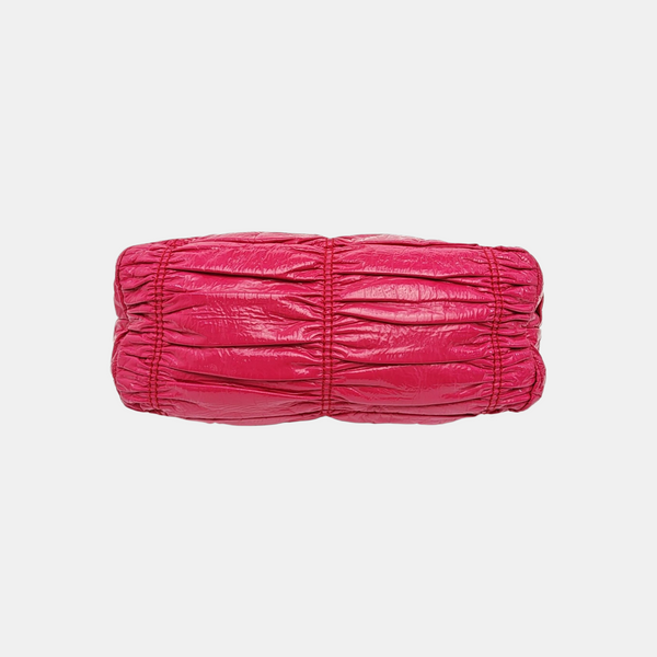 Patent Leather Top Handle Bag Pink