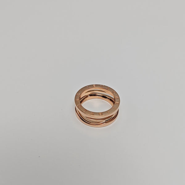 B.ZERO1 18k Rose Gold Ring EU 59