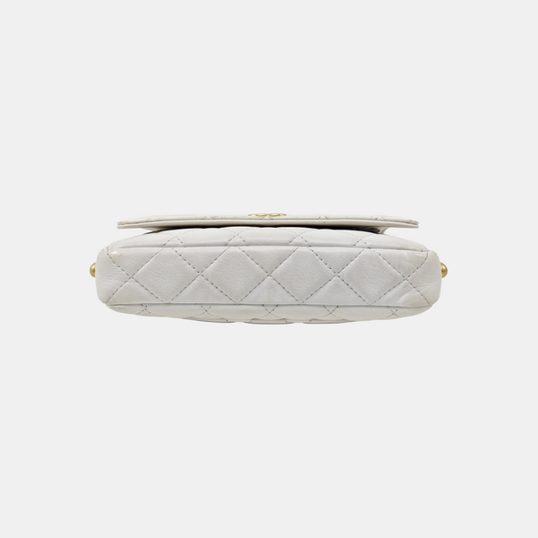 WOC Quilted Calfskin White