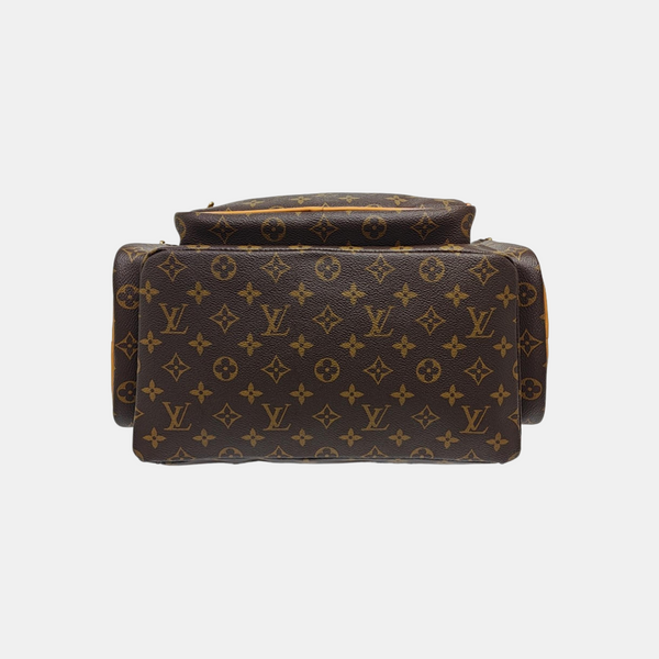 TRIO Monogram Coated Canvas Brown