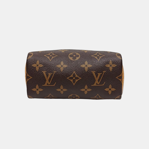 Authenticated pre-owned SPEEDY Nano Monogram Coated Canvas Brown - Shoulder Bag at Looply
